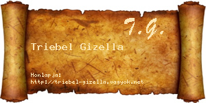 Triebel Gizella névjegykártya
